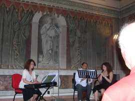 il concerto serale
offerto dal Comune di Sezze
nella Sala Consiliare
(15295 bytes)
